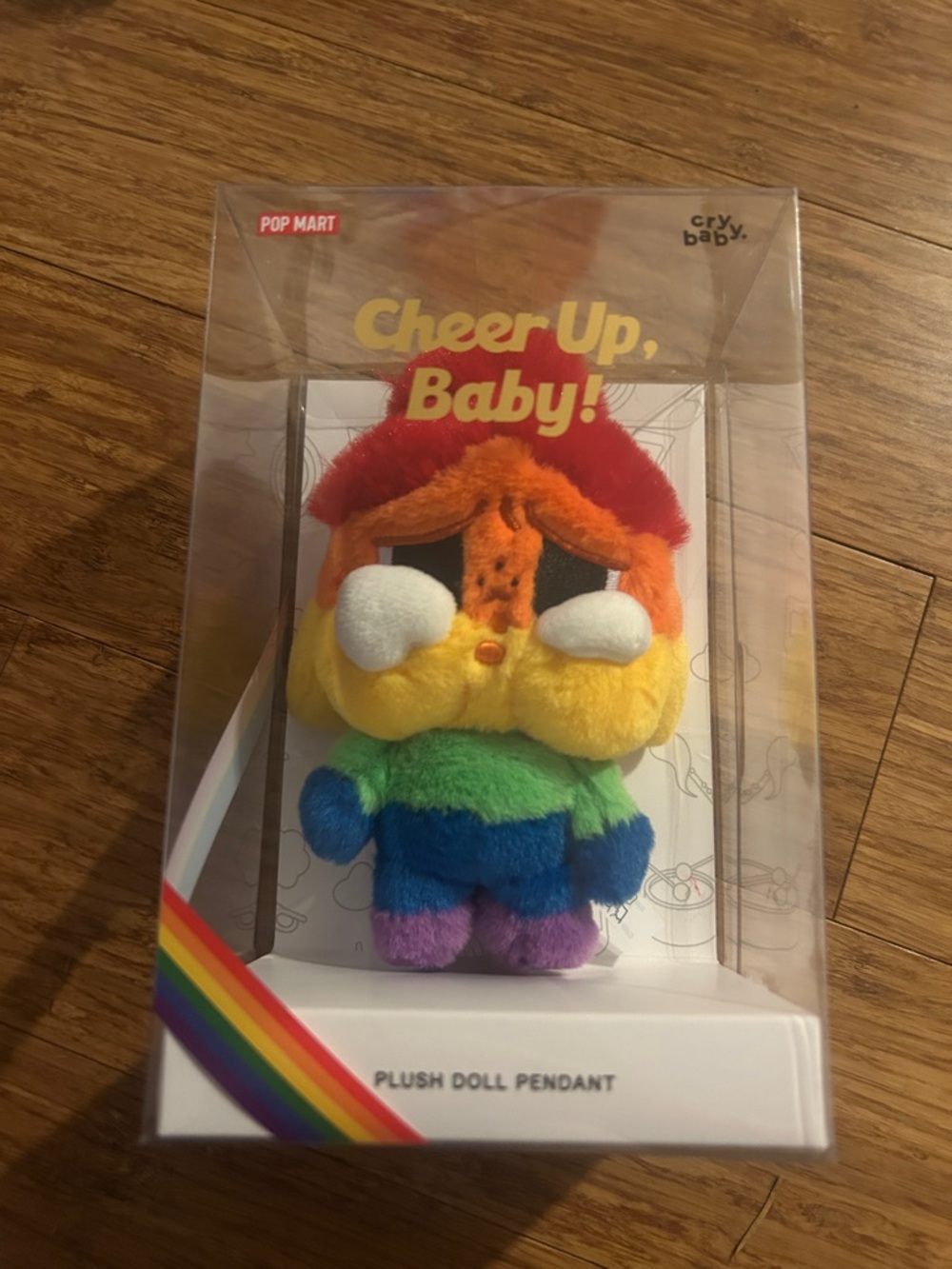 POP MART CRYBABY Cheer Up, Baby Series Plushie Keychain Bag Charm - Picture 4 of 4